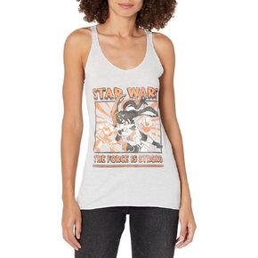 STAR WARS Girls Visions Strong Force Characters Tri-Blend Racerback Layering Tank