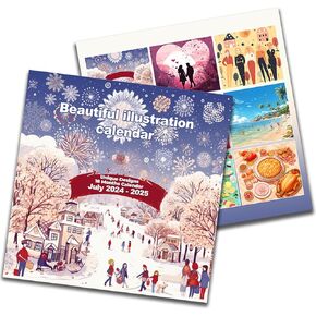 Wall Calendar 2025, 12 Animal Species, 14 Months Calendar Nov. 2024 to Dec. 2025 with Main Holidays, 12 X 12 inch Colorful Thick Paper. Suitable for Planning, Scheduling and Organizing