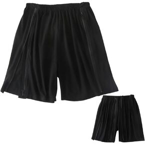 Unisex Tear Away Shorts Side Zipper Shorts Men’s Cotton Shorts Athletic Post Surgery Recovery Shorts