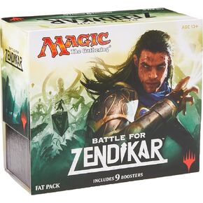 Magic the Gathering (MTG) Battle for Zendikar - Fat Pack (Includes 9 Booster and 80 Full Art Land)