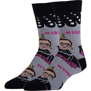 ooohyeah Men's Novelty Funny Political-Theme Crew Socks, Fun Crazy Dress Socks Gifts, Fits Men's Shoe Size 8-13