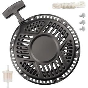 797747 Recoil Starter Pull Start Assembly for 25P132 25T237 25N132 25N137 25T232 420cc Generator Black 6 Holes with 160cm Rope