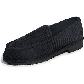 Mens Loafers (Black) | Quick Slip-in Shoes | Plain Black Lowrider Street Style Lightweight Loafers | Black Loafer Shoes | Anti Slip Loafers | Easy to wear Shoes