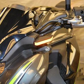New Rage Cycles Front Turn Signals for Kawasaki Z900 2017-2019 No Thanks