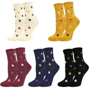 Benefeet Sox Cute Cotton Socks for Women and Girls Fun Cool Patterned Athletic Crew Socks Novelty Casual Dress Socks