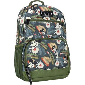حقيبة ظهر للكمبيوتر المحمول للسفر مقاس 17 بوصة من NEFF Mickey Mouse Aloha Floral Chill in Kuwait