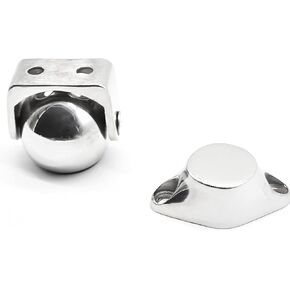 MARINE CITY 316 Stainless Steel Gloss Finish Strong Magnetic Modern Ball Door Window Stopper Soft Catch Holder Set for Boats Marine Bedroom Door Family Hardware (1 Pc)