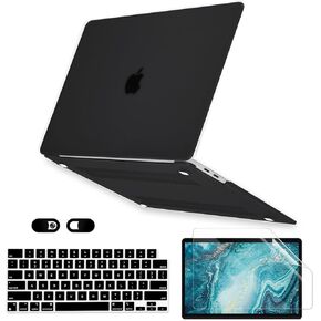 Crystal Clear Case for MacBook Pro 14 inch M4 M3 M2 M1 A3112 A3185 A3401 A2918 A2992 A2779 A2442 2024-2021 Release, 5 in 1 Transparent Plastic Hard Shell&Keyboard Cover&Screen Protector&Webcam Cover