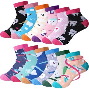 Breathffy 12 Pairs Nurse Compression Socks for Women and Men Circulation 15-20 Mmhg Ankle Compression Socks Novelty Funny Nurse Gifts for Nurses Doctors Assistant Athletic Outdoor Sport Supply