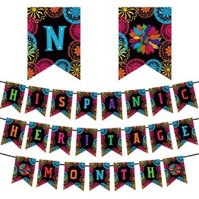 Hispanic Heritage Month Decorations Latin American Flag Hispanic Heritage Month Banner Spanish Classroom Decor National Hispanic Heritage Month Decorations for School Classroom