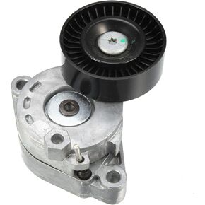 X AUTOHAUX Drive Belt Tensioner Assembly Belt Tensioner for Mitsubishi Outlander 2007-2017 1345A031 Metal Black Silver Tone