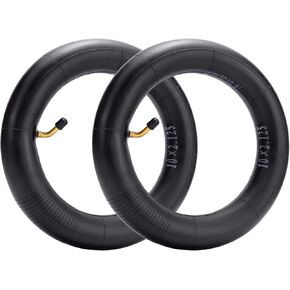 Thicker 40% 10X2 Inner Tube Heavy Duty 10x2.125 Scooter Tubes with Angled Valve Stem Compatible with 10x1.90 10x1.95 10 x 2.0 10 x 2.125 54-152 Most Kid Bike Tire tube Electric Scooter Tubes 2-Pack