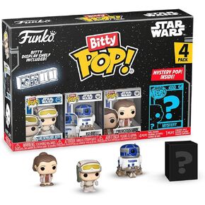 Funko Pop! Bitty: Star Wars - Luke Skywalker™ (Hoth™), R2-D2, Chewbacca & Mystery Chase Figure (Styles May Vary)