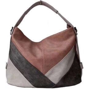 Women’s Classica Colorblock Hobo Bag Multicolor Handbag and Purses Patchwork Leather Shoulder Bags