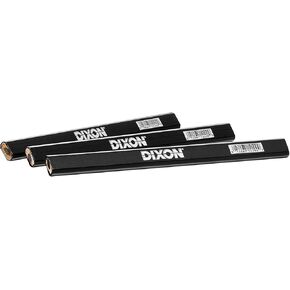 Dixon X14220 Industrial Carpenter Pencils, Medium Graphite Core, Matte Black 20 Count (1 Pack of 20) in Saudi Arabia