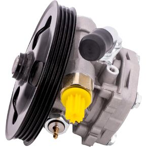 Power Steering Pump with Pulley Compatible with Suzuki Grand Vitara 2006 2007 2008, V6 2.7L, Sport Utility, Assist Pump, Replace # 4910066J00, 21-205