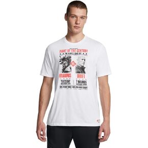 تي شيرت رجالي بأكمام قصيرة من Under Armour Project Rock Red One Fight of The Century