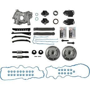 PHILTOP Timing Chain Kit Camshaft Cam Phaser for F150 2004-2008 5.4L, Expedition 2005-2008, F250 F350 Super Duty 2005-2008 5.4L, Navigator 2005-2008, Mark LT 2006-2007, Replace 3R2Z6A257DA, 917-250