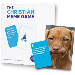 for Family Fun– Clean, Hilarious Bible Game with 75 Memes & 360 Faith-Based Captions – Family Meme Game, Christian Gift for Teens & Adults 10+, & Youth Group Bible Card Game