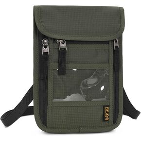 Clakllie Unisex Travel Bag for Outdoor Practical Phone Bag Adjustable Utility Fashion Neck Bag Lightweight Coin Purse Fanny Pack,Grey