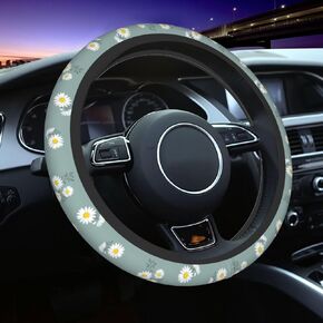 Blue Evil Eye Turkey Greece Steering Wheel Cover Car Accessories Cute for Women Girls Girly Universal 15 Inch Neoprene Auto Interior Decor Anti Slip Car Truck Protector