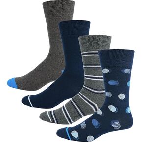 مجموعة من 4 جوارب من روبرت جراهام، أزرق، مقاس واحد in Kuwait