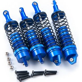 4PCS Metal Front & Rear RC Shocks Upgrade Parts for Tra-xxas 1/10 Slash 2WD Rustler 4X4 Stampede Hoss RC Car
