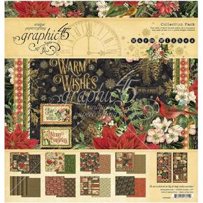 Graphic 45 Collection Pack 12"X12"-Warm Wishes -G4502489