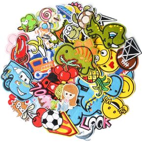 Iron on Patches for Boys, Assorted Embroidered Iron on/Sew on Decorative Applique Patches for Kids Clothing, Pants, Backpacks, Hats, Jeans