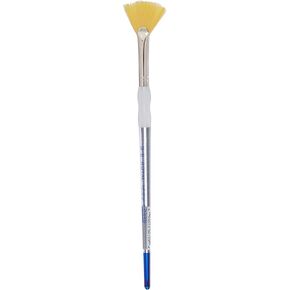 Royal Brush SG850-6 Royal & Langnickel Soft-Grip Fan Paintbrush, Gold Taklon, Size 6