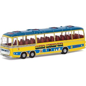 Corgi Diecast Model Cars - CC42419 The Beatles - Magical Mystery Tour Bus - 1:76 Pre-Built Model Vehicles Toy, Classic Metal Die Cast Collectible, Auto Toys Models for Adults - Yellow