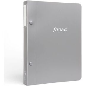 مجلد تخزين قابل لإعادة التعبئة منظم الحجم الشخصي من FILOFAX، ارتفاع 7.08 بوصة، رمادي