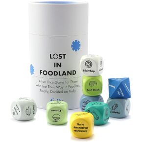 Food Decision Dice For Eating Out Food Deciding Dice For Couples Family Gifts Meal Dice Food Decider Game Wood Dice Set 9pcs