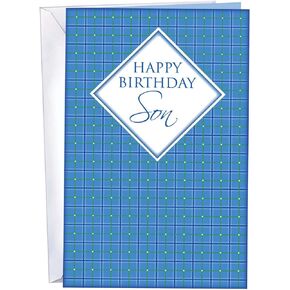 Chuck's Card-O-Rama - Son Birthday Card - MADE in USA - Excellent Card Stock, Envelope Included - 5" x 7.75" - Packaged in Extra Sturdy Mailer - 95584 - Perfect Greeting Card