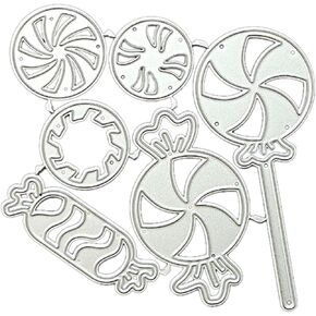 Lollipop Die Cut for Card Making, Candy Metal Cutting Dies Congratulations Die Cuts Happy Birthday Embossing Stencils Template for DIY Scrap-Booking Decor Wedding Birthday Blessing Card