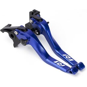Motorcycle Short Brake Clutch Levers Compatible with Yamaha YZF R1 2009-2014 | Front Shorter Levers Handles YZFR1 YZF-R1 Accessories (Black)