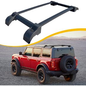 Half Short Roof Rack Fit for Ford Bronco 4-Door Hard Top 2021-2025 Cross Bar Roof Rack Rails Cargo Carrier Crossbar Luggage Rack Accessories