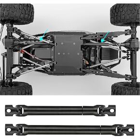 CVD Drive Shaft for Axial 1/10 RBX10 Ryft 4WD AXI03005 Scale Rock Bouncer Harden Steel Rear & Front Driveshaft for Crawler Car Parts Upgrade 2Pcs