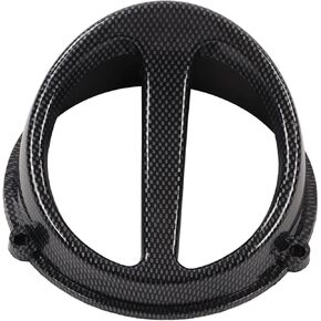 Motorcycle Air Scoop Cover,Motorcycle Engine Cooling Fan Cover Carbon Fiber Style Replacement for GY6 125 150 152QMI 157QMJ