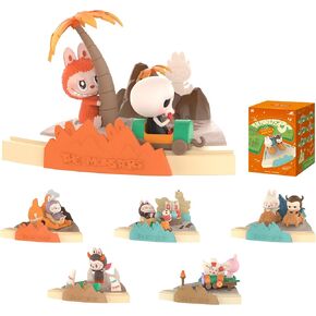 POP MART The Monsters Playing Games Series Scene Sets Figures, The Monsters Blind Box Figures, Random Design Action Figures Collectible Toys Home Decorations, Holiday Birthday Gifts,Single Box