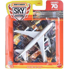 Matchbox Sky Busters Boeing 747-400, Includes playmat