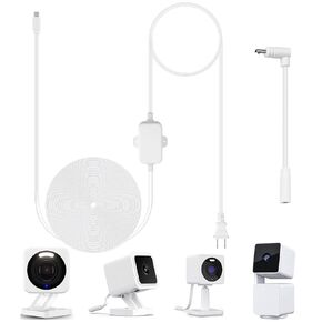 محول طاقة كابل شحن UYODM بطول 25 قدم/7.5 متر مصمم لـ Wyze Cam Pan v3، وWyze OG، وWyze Cam v3 وv3 Pro، لا حاجة لرأس شحن، مناسب للاستخدام الداخلي والخارجي، IP67 مقاوم للماء