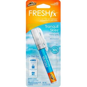 Armor All Fresh FX Car Air Freshener Spray Pump, On-The-Go Car Odor Eliminator Spray, Tranquil Skies Scent, 0.15 Oz