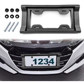 Car 2.3" Thick Rubber License Plate, Mount Protects Bumper License Plate Bumper, Flexible Rubber Bumper Guard, License Plate Frame Fit for Cars, Trucks, SUVs, and Vans