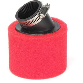 38mm Foam Air Filter, 38mm Air Filter Fit for SSR 50 70 90 110cc 125cc 150cc Pit Bike CRF50 CRF70 KLX110 Dirt Bike Angle Foam Air Filter (Red)