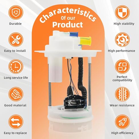 Fuel Pump Assembly Compatible with Jeep Compass 2017-2021 2.4L Renegade 2015-2018 1.4L 2019-2021 1.3L 2015-2021 2.4L Replace 52029625AA 52029643AC 68312374AB 68367970AA 7611338AC AR0037920 AR0037920AC in Saudi Arabia