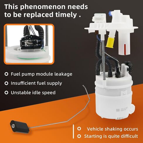 Fuel Pump Assembly Compatible with Jeep Compass 2017-2021 2.4L Renegade 2015-2018 1.4L 2019-2021 1.3L 2015-2021 2.4L Replace 52029625AA 52029643AC 68312374AB 68367970AA 7611338AC AR0037920 AR0037920AC in Saudi Arabia