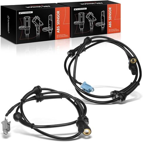 مستشعر سرعة العجلات A-Premium ABS متوافق مع موديلات Nissan - Sentra 2007-2012 - السائق الخلفي وجانب الراكب، مجموعة قطعتين، استبدال # 47901-ET000، 47900-ET000 in Saudi Arabia