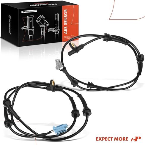مستشعر سرعة العجلات A-Premium ABS متوافق مع موديلات Nissan - Sentra 2007-2012 - السائق الخلفي وجانب الراكب، مجموعة قطعتين، استبدال # 47901-ET000، 47900-ET000 in Saudi Arabia