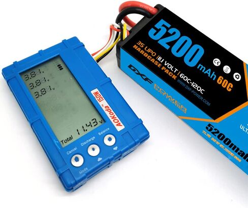 DXF 3S Lipo Battery 5200mAh 11.1V 60C RC Battery Hard Case with Deans Connector for RC Car Boat Truck Helicopter Airplane Racing Models(2 Pack) in Saudi Arabia